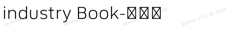industry Book字体转换 industry Book字体转换